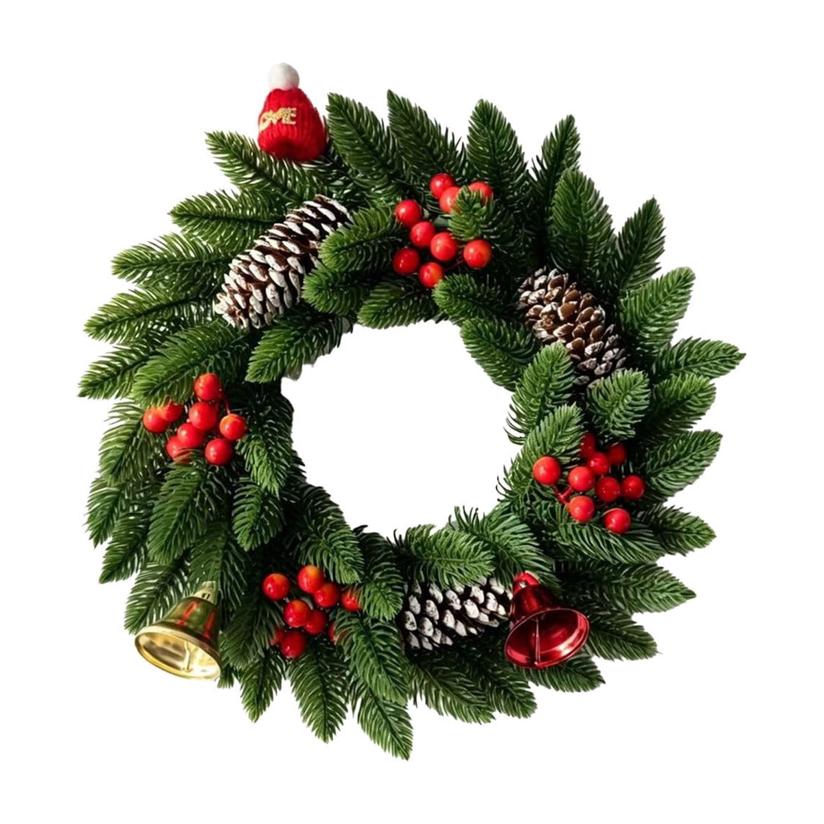 Nkmbld 4th of July Wreaths for Front Door, Independence Day Wreath Red White Blue Flower Wreath for Independence Day Memorial Day Flag Day Decor