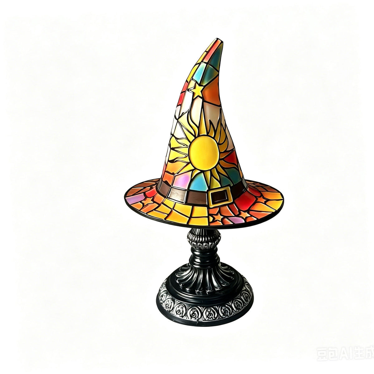 Clearance Witch Hat Lamp, Halloween Nigh Light Handcrafted Retro Resin Witch Hat Light, Usb Powered, Gothic Halloween Decorations for Bedroom