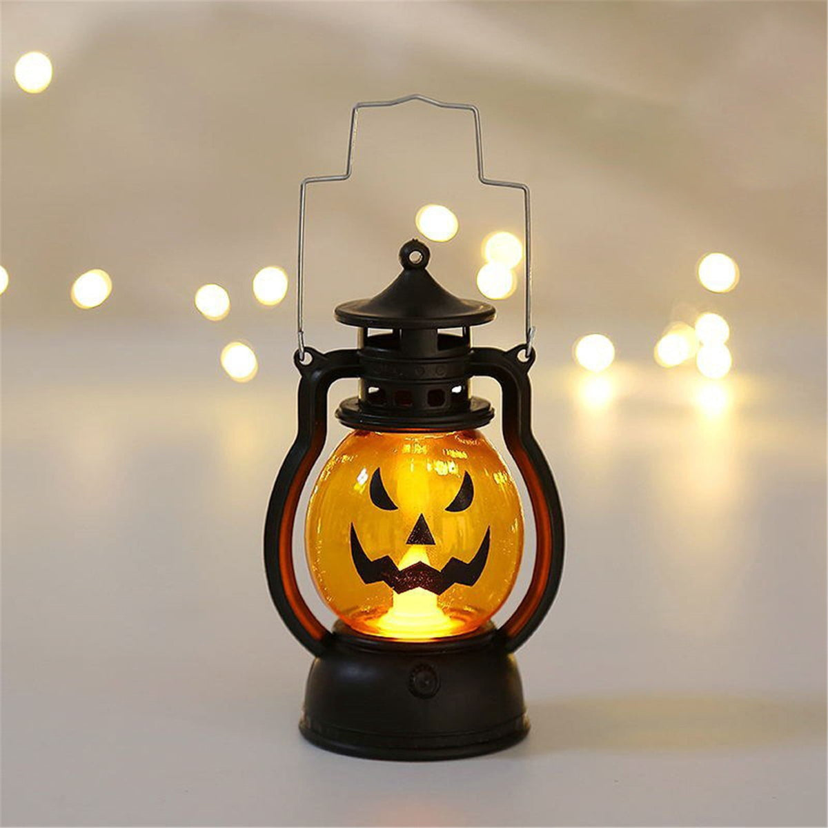 SUSHANG 3Pc Halloween Oil Lamp Hand 3 Packs Small Vintage Flameless Skeleton Decorative Lamp for Halloween Home Indoor Outdoor Bar Decoration