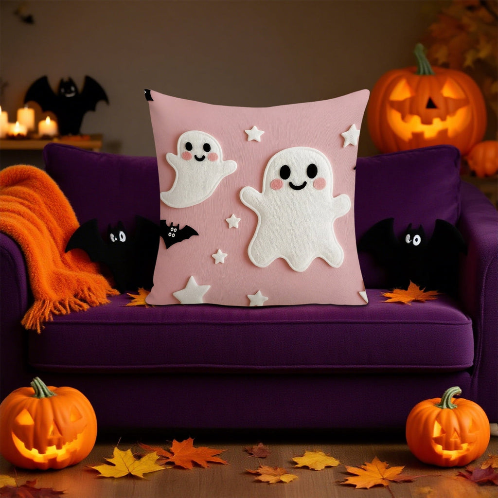 Generic Halloween Door Hanging Decor Pumpkin Ghost Bat Paper Sign Indoor Outdoor Front Door Decoration 16 Inch
