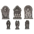 Tombstones Goblins Decoration Set, Gray, 6 Pieces, Halloween by Way To Celebrate