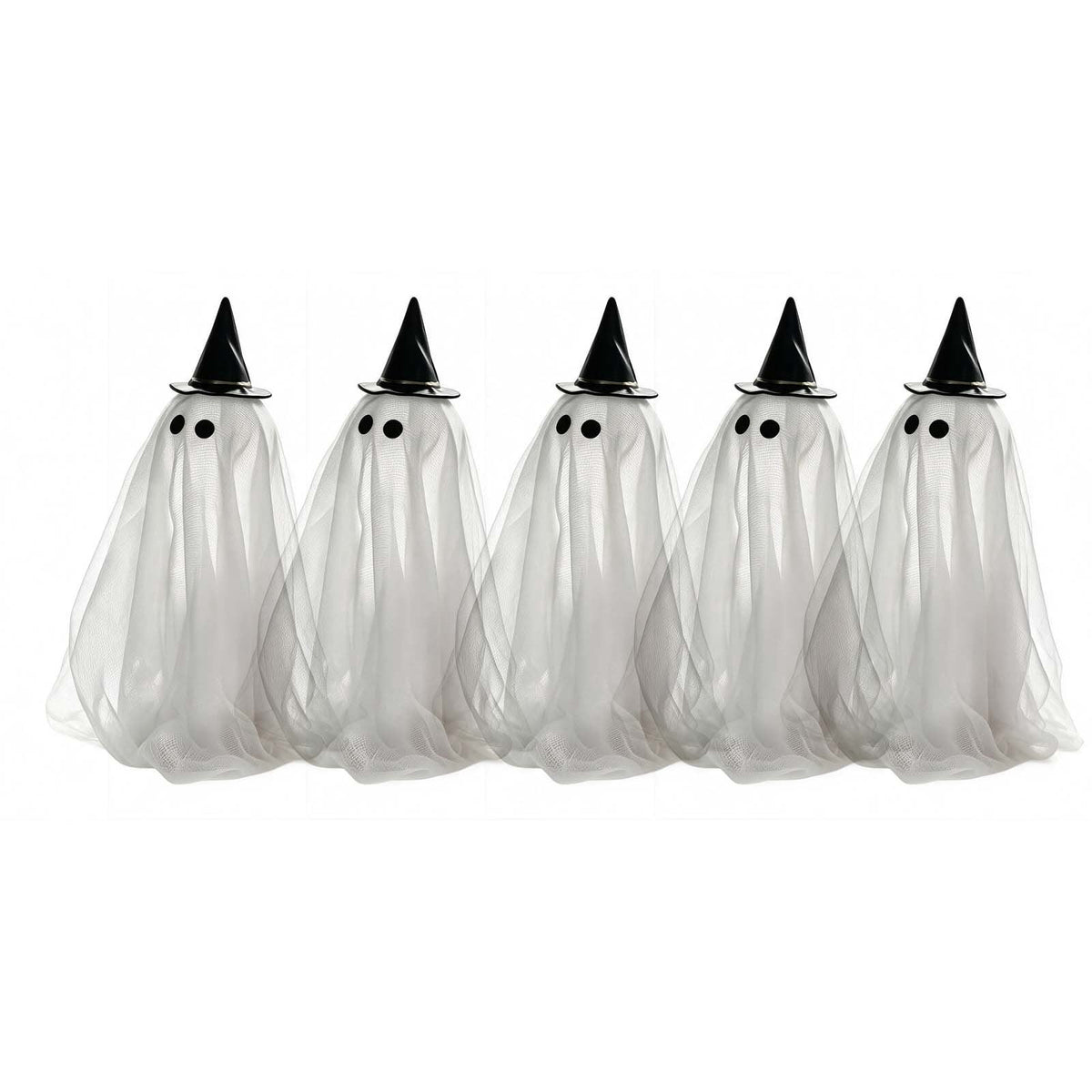 Lighted Halloween Ghost Candy Bowl, Cute LED Ghost Holding Pumpkin Candy Bucket for Trick or Treat, Outdoor Halloween Decorations for Front Porch, Indoor Yard Patio Halloween Decor