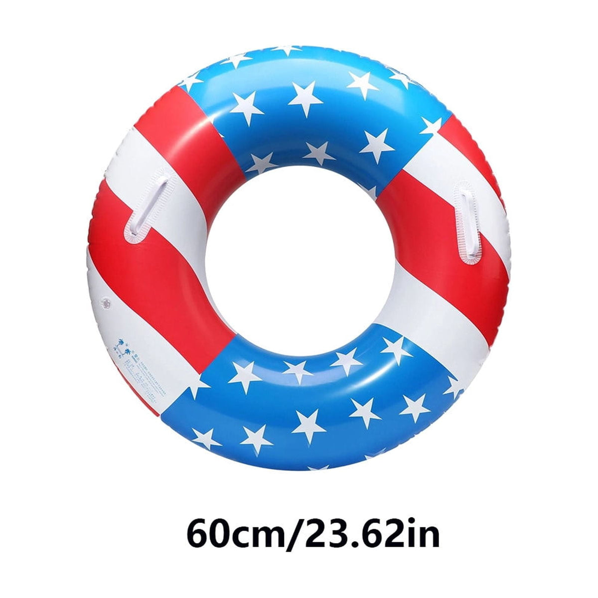 Pool Floats USA Flag Patriotic Swim Pool Tubes for Kids Adults Red White & Blue Pool Floaties Summer Pool Party 250th Anniversary 35in