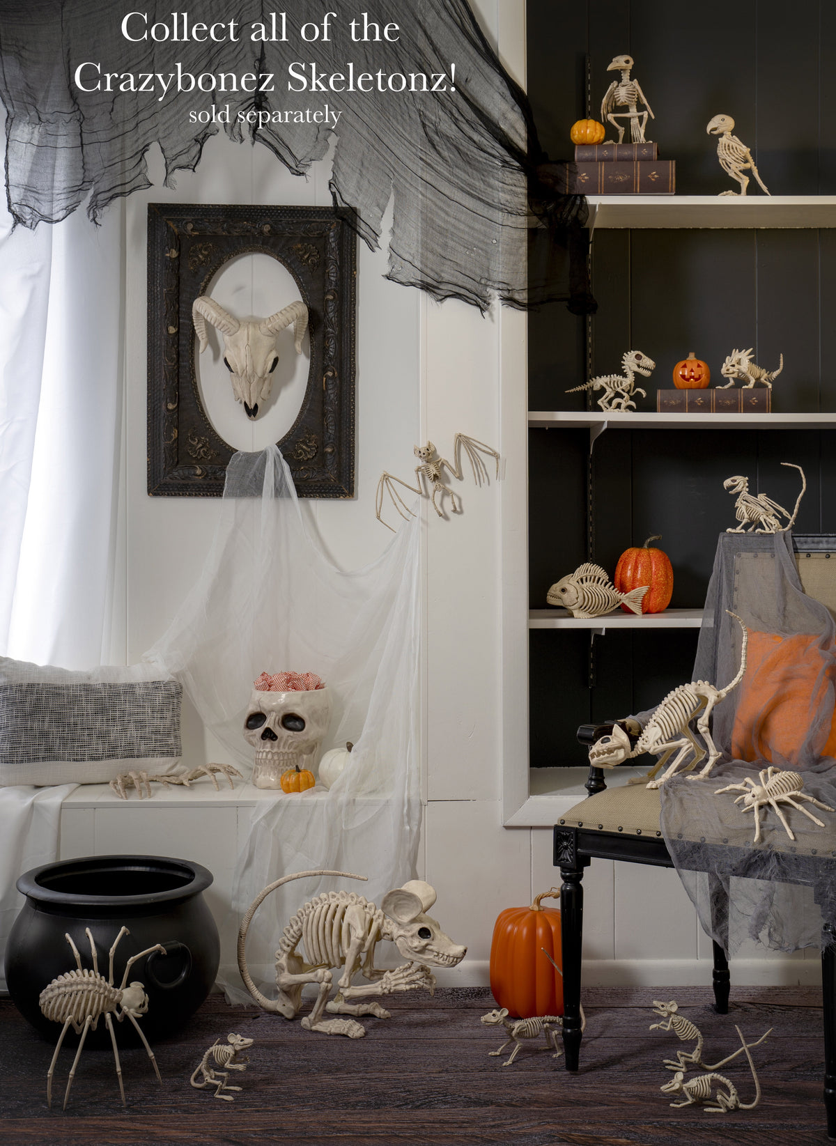 Official Crazybonez Faux Bat Skeleton