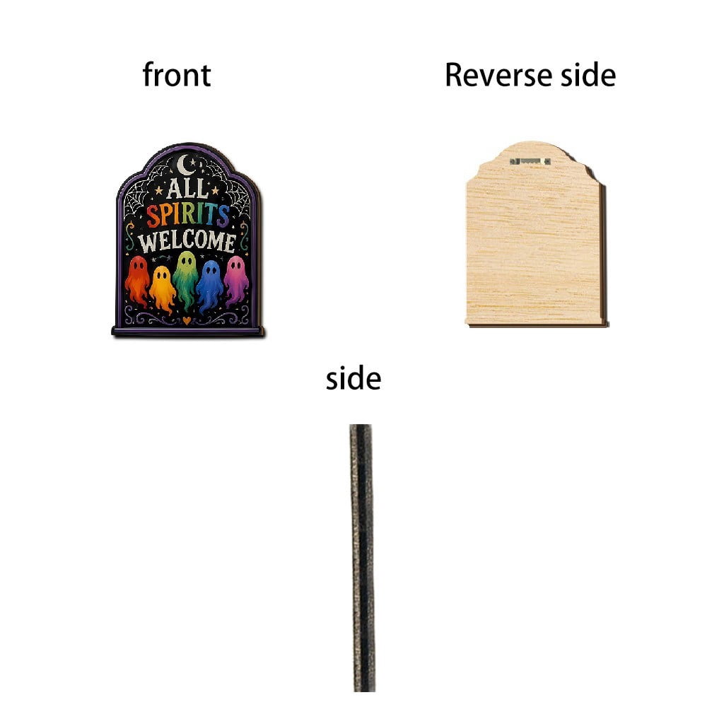 Halloween Ghost-Shaped Wall Sign, Festive Party Decoration, Playful Seasonal Accent, Lighthearted Tone and Exciting Atmosphere, for spooky Family Parties and festive Home Walls.