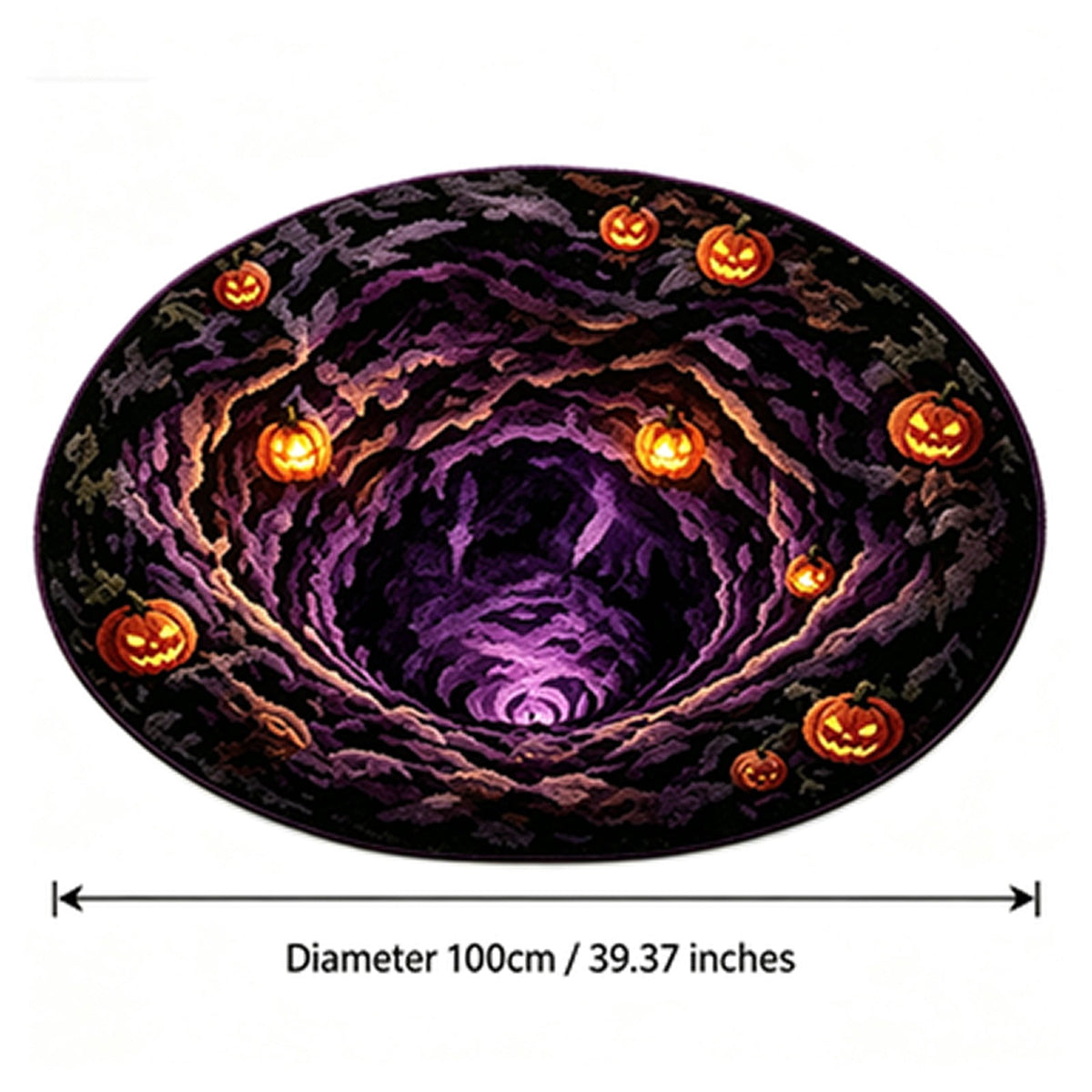 Halloween Dog Door Mat 16x24", Golden Retriever Ghost Pumpkin Welcome Rug for Porch, Halloween Outdoor Decorations