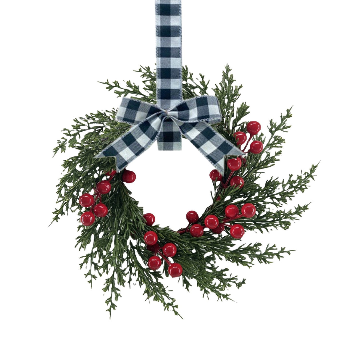 Mini Spring Wreaths, Artificial Daisy Flowers Small Pillar Holder Wreath, Spring Summer Floral Wreath for Candle, Farmhouse, Porch, Front Door, Cabinets, Table Decoration, White