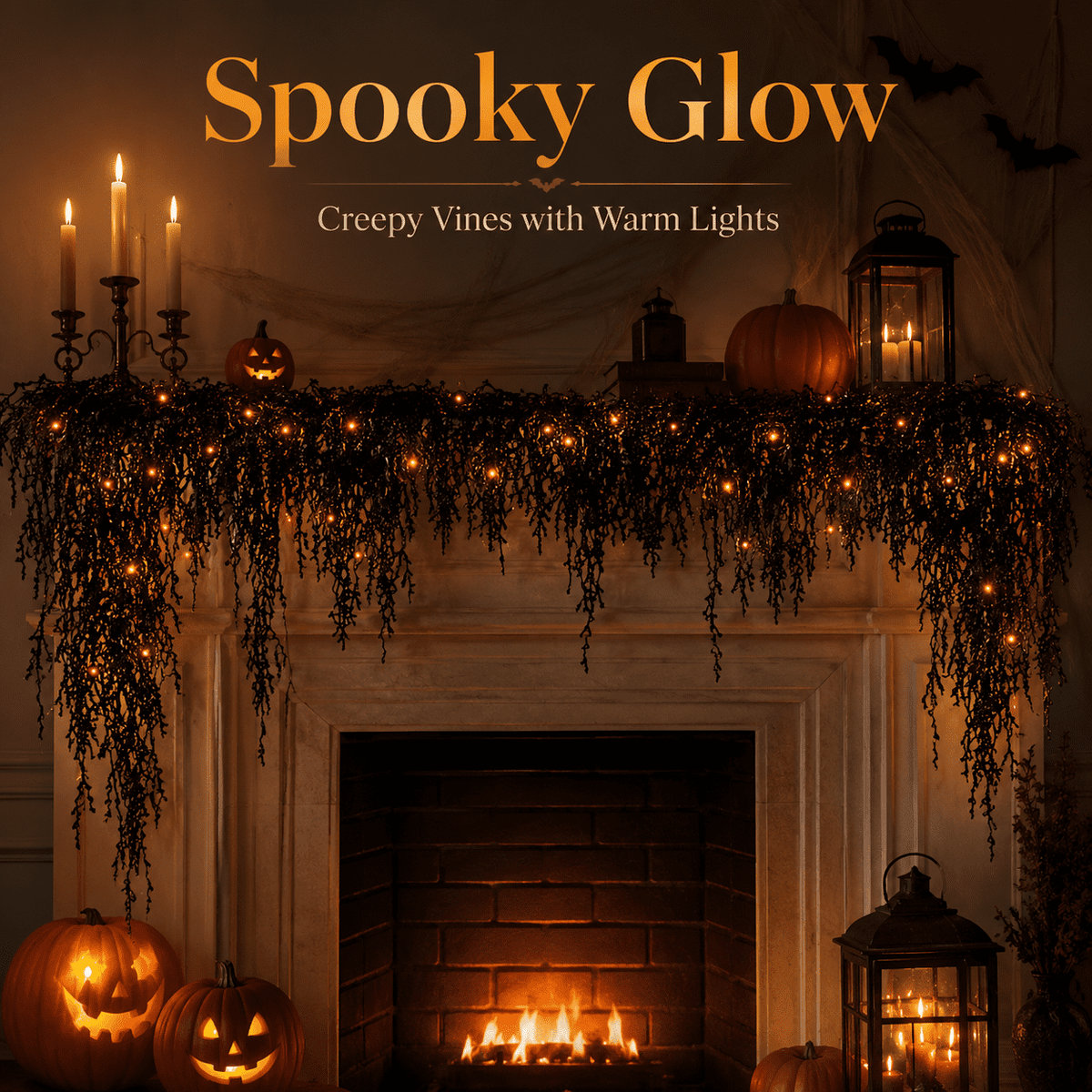 Diceymbol 11.81 Inch Halloween Ghost Night Light, Witch Hat Ghost Lamp with Jack O Lantern, Halloween Decorations Indoor for Table Mantel Party Decor