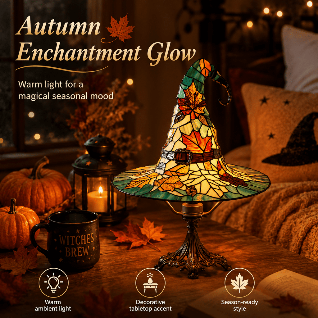 Diceymbol 11.81 Inch Halloween Ghost Night Light, Witch Hat Ghost Lamp with Jack O Lantern, Halloween Decorations Indoor for Table Mantel Party Decor