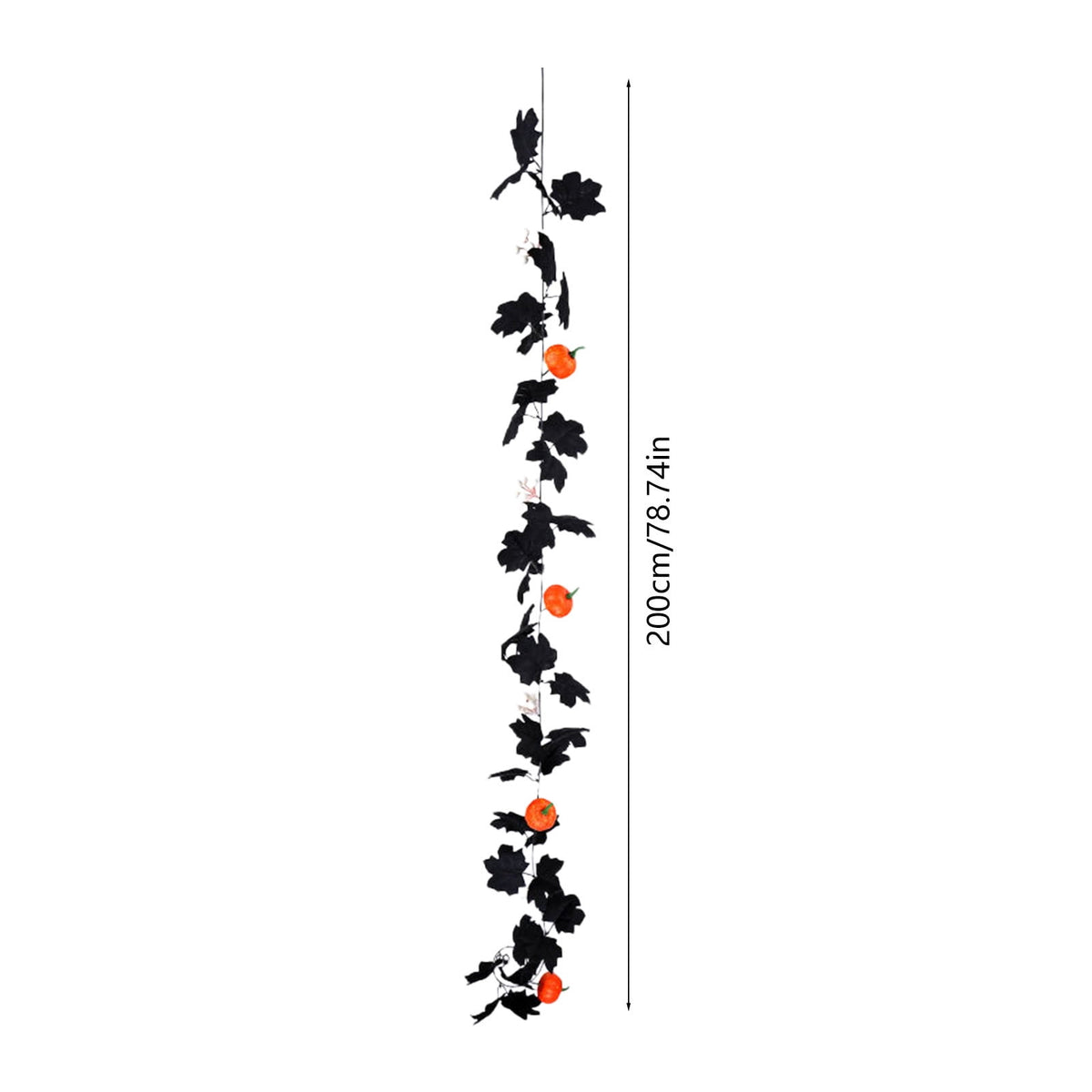 CuiLiyq Halloween Tinsel Garland, 78.7 Inch Black Purple Silver Foil with Bats and Ghosts, Party Decor for Mantel, Staircase, Doorway