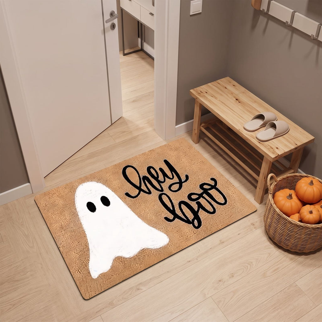 Halloween Door Mat Classic Print Skidproof Mat 15.75x23.62in Polyester Skidproof & Dirt Trapping for Front Door Porch Entryway by MPOISVA
