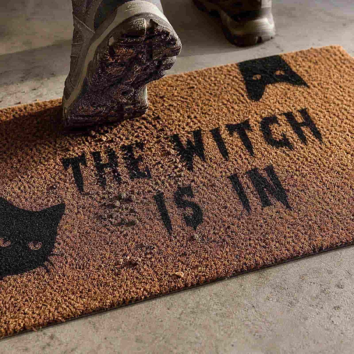 Halloween Door Mat Classic Print Skidproof Mat 15.75x23.62in Polyester Skidproof & Dirt Trapping for Front Door Porch Entryway by MPOISVA