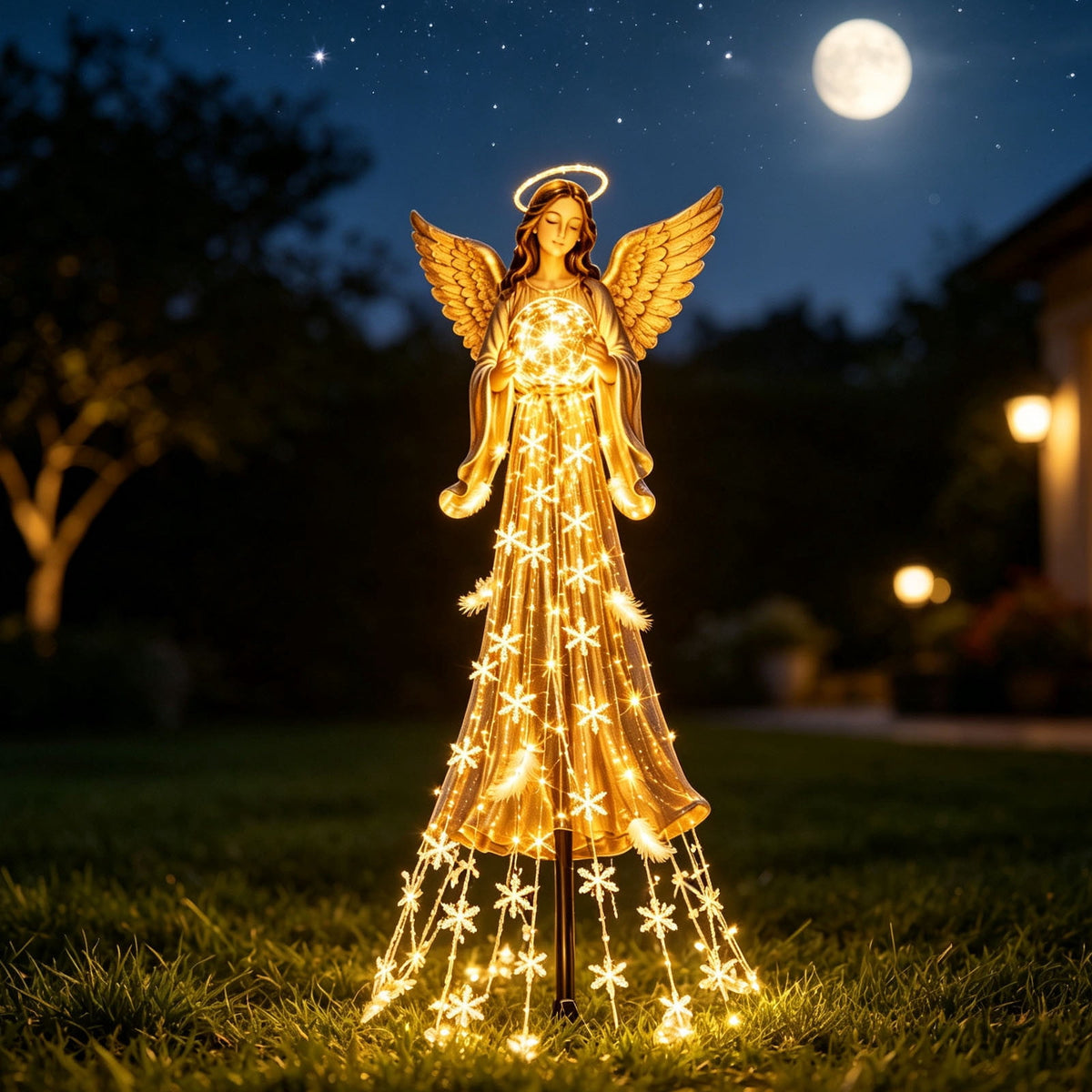 Halloween Solar Garden Stake Light,Metal Hanging Pumpkin Lantern Waterproof for Yard Lawn Proch