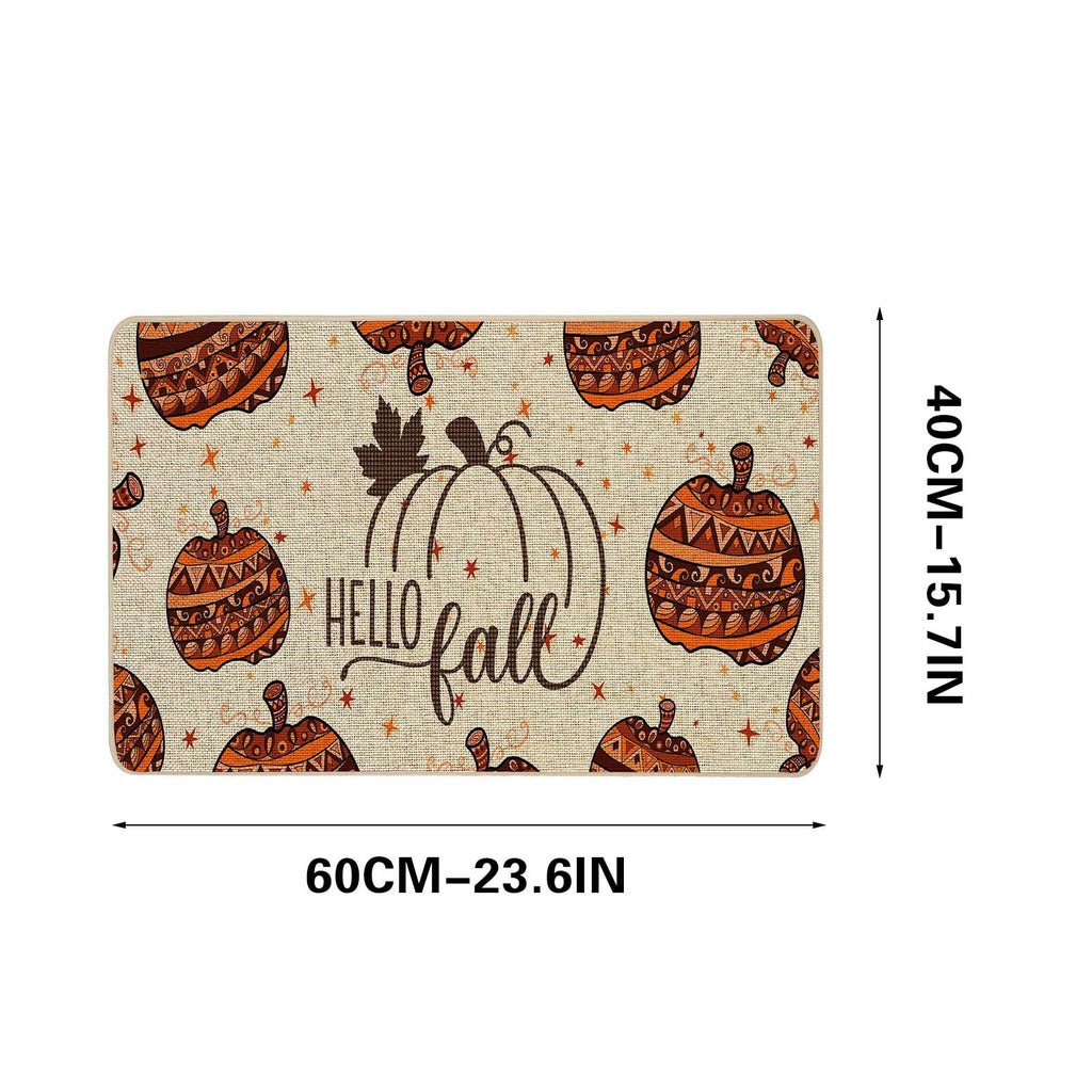 Stijggn Halloween Kitchen Rugs Halloween Mat Halloween Decorations Doormat, Welcome Mats for Front Door,Spooky Outdoor Mats for Front Door, Living Room, Bedroom, K-ids' Room