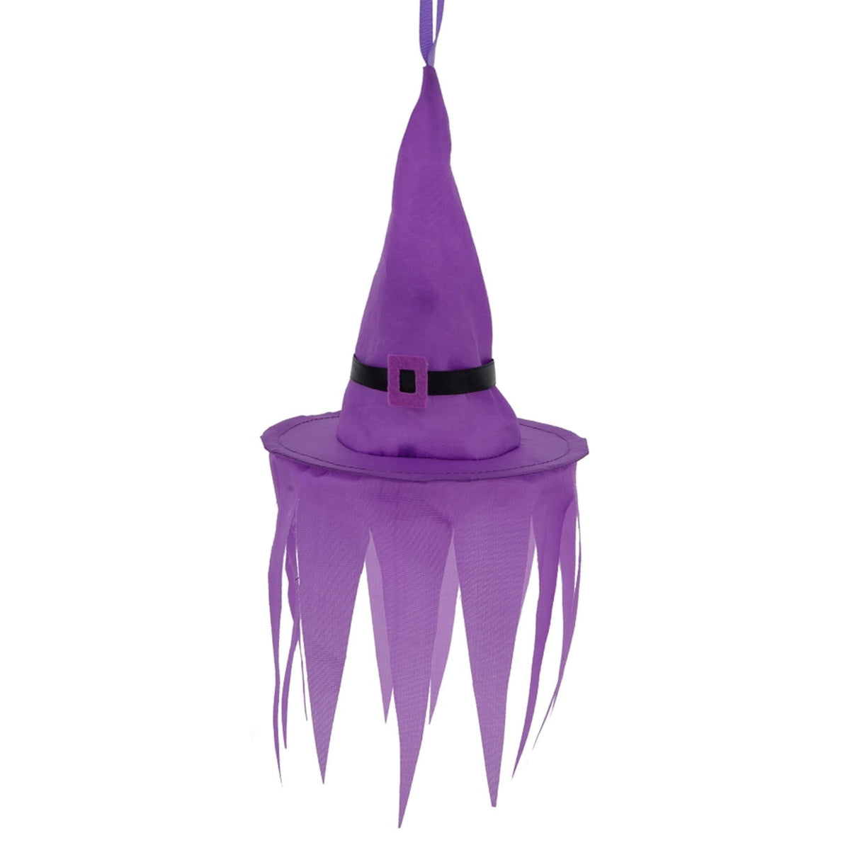 Light-Up Hanging Witch Hat Decorations, Orange and Purple, 6", 3 Count, Halloween by Way To Celebrate