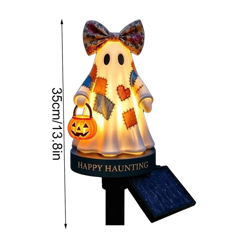 Clearance Halloween Solar Black Cat & Pumpkin Moon Garden Stake Light, Outdoor Waterproof LED Yard Decoration with Crescent Moon, Hanging Jack-o'-Lantern Lantern for Garden, Patio, Walkway, Porch