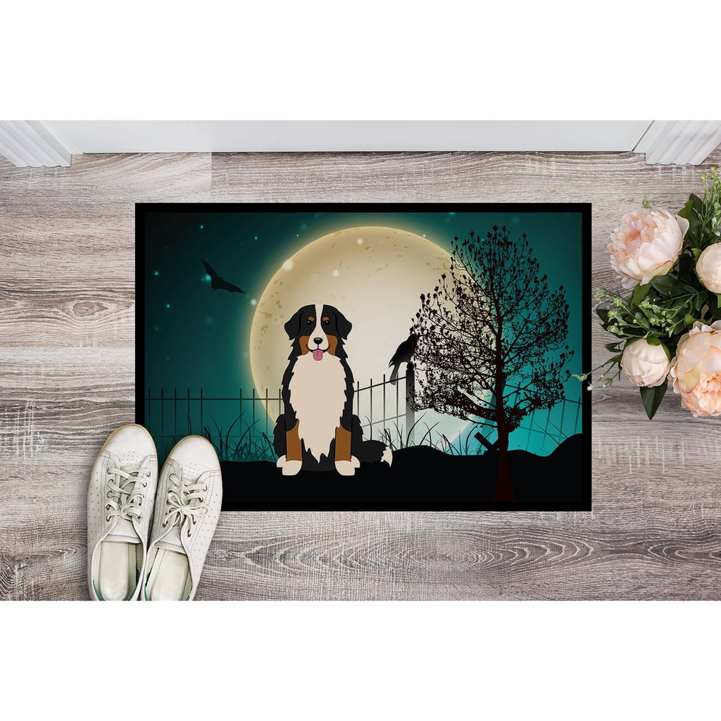 Carolines Treasures BB2226MAT Halloween Scary Bernese Mountain Dog Indoor or Outdoor Mat, 18 x 0.25 x 27 in.