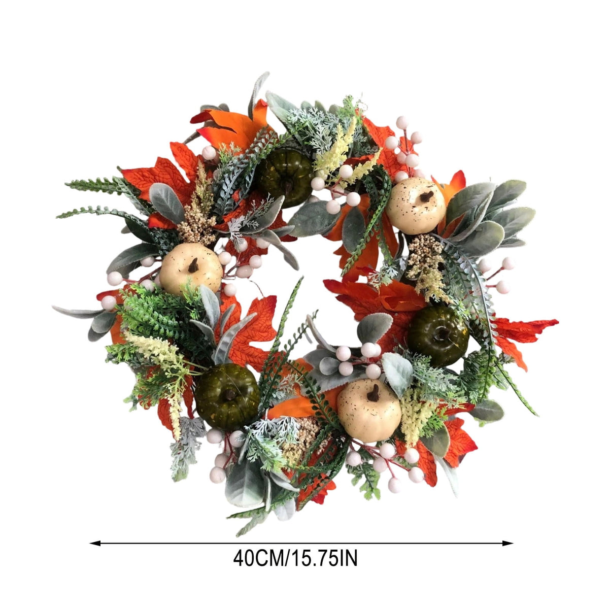 Rijanmt Decorative Plastic Easter Day Wreath, Multicolor