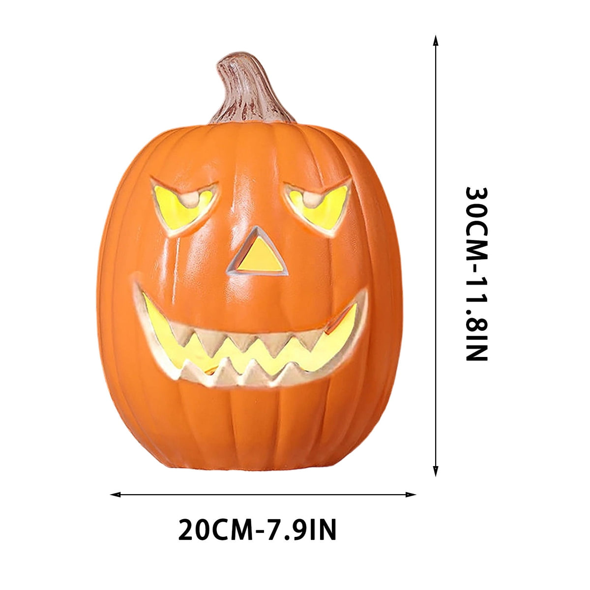 Large LED Lighted Halloween Pumpkin, Weather-Resistant Blow Mold Jack O Lantern Decoration for Outdoor Yard, Porch, Storefront, and Commercial Holiday Displays