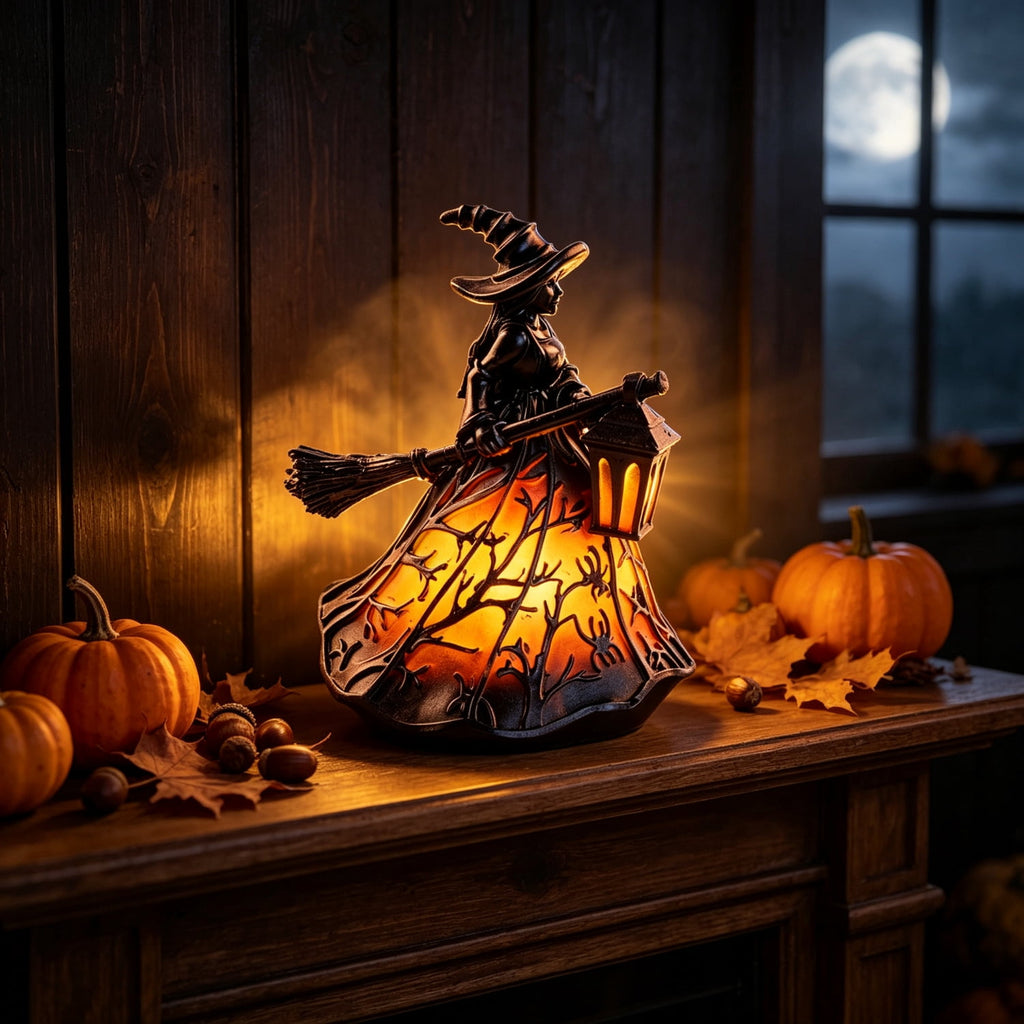 Gifts Under $20 Ghost Campfire Night Light, Flickering Flame Nightlight, Halloween 3D Cute Spooky Marshmallow Ghost Decoration for Bedroom, Spooky Season Home Halloween Decor for Ki*ds Adults
