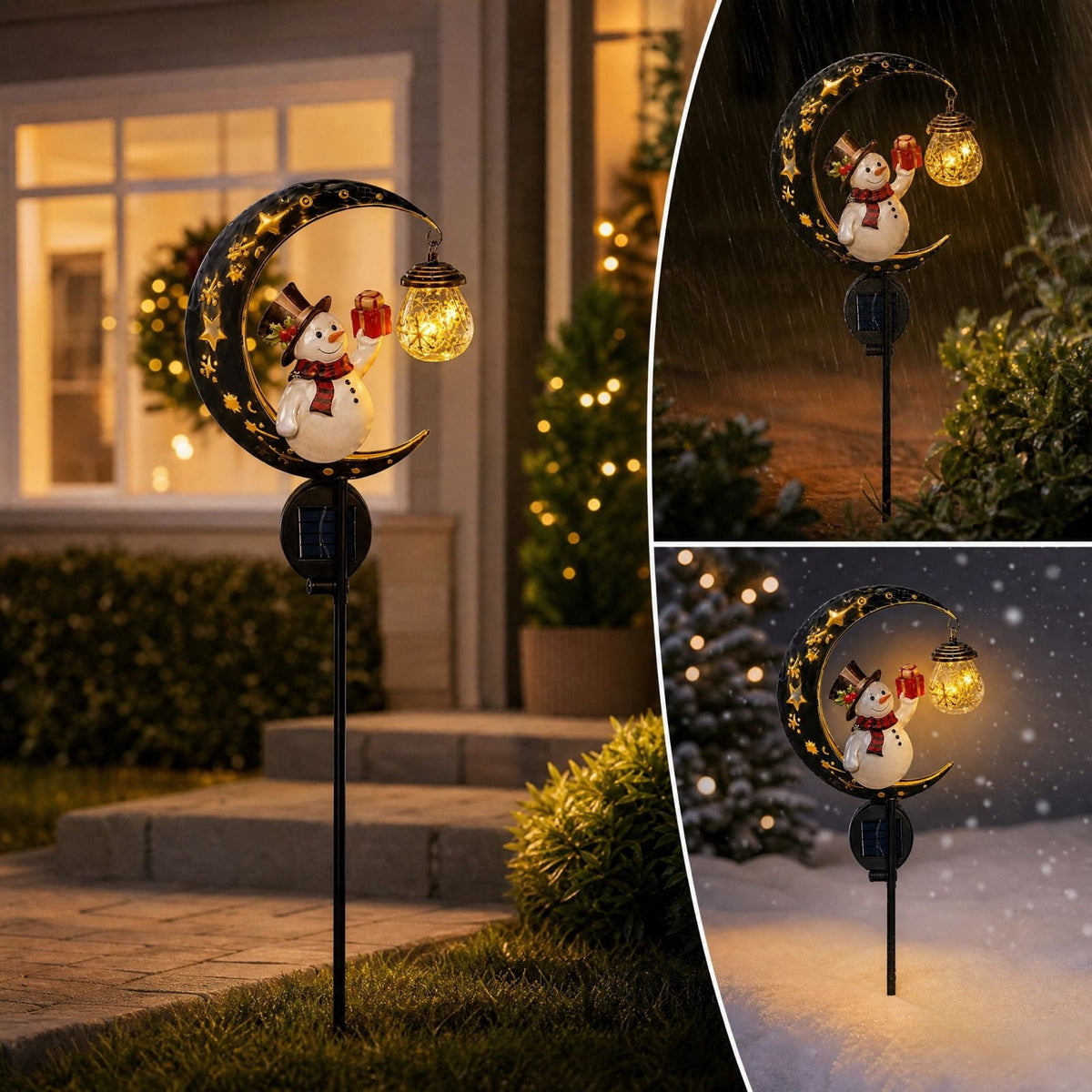 Halloween Solar Garden Stake Light,Metal Hanging Pumpkin Lantern Waterproof for Yard Lawn Proch