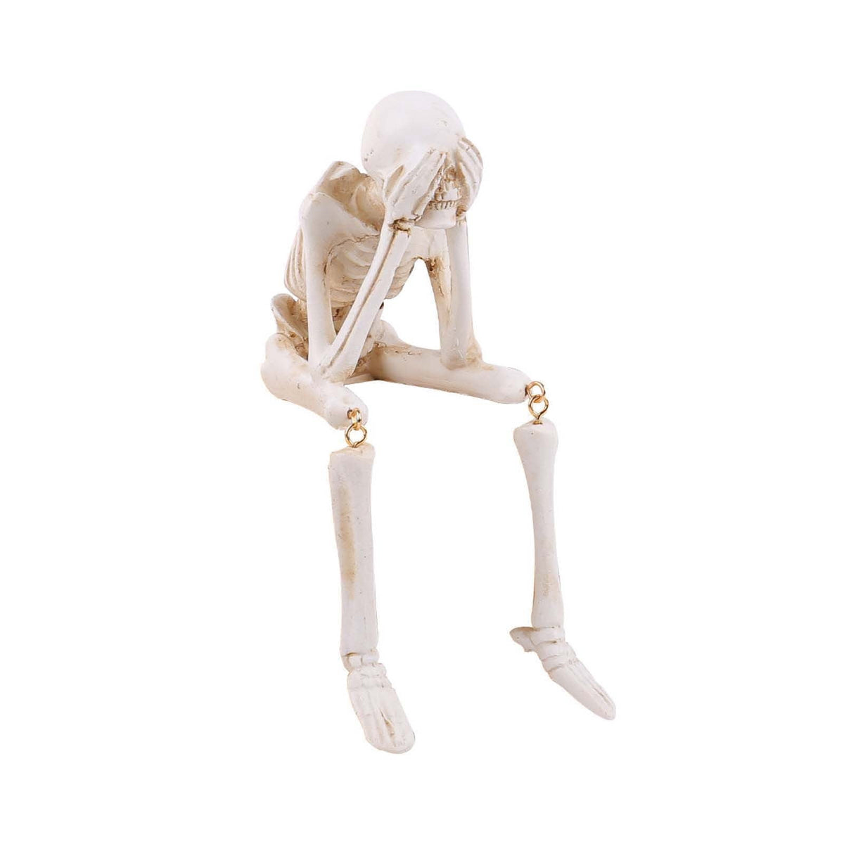Dmlowu Animal Skeletons Halloween Decorations, 3.5x8" Plastic Halloween Skeleton for Home Decor, Spooky Human Skeleton for Halloween Decorations Outdoor & Infoor