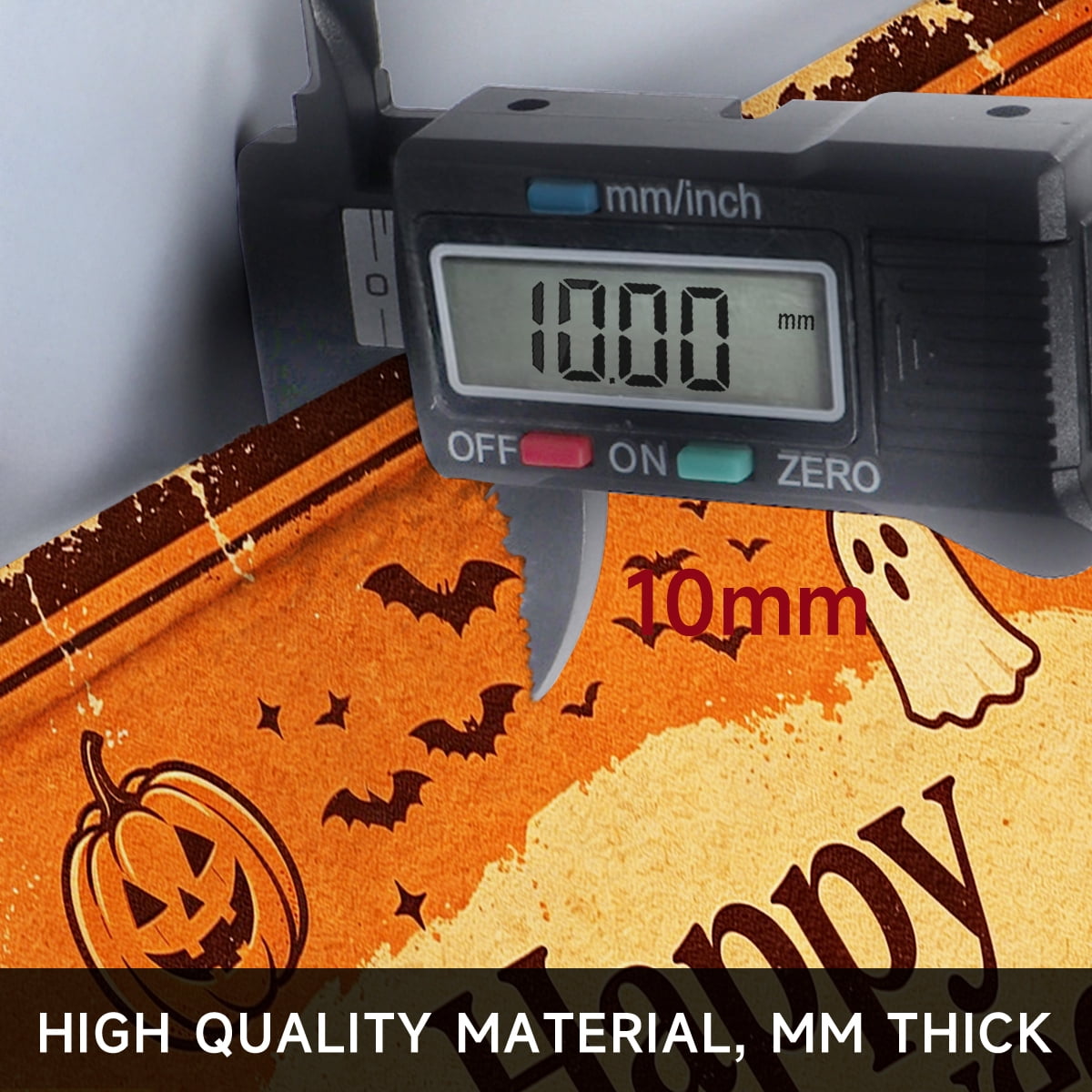 YIMEIS Halloween Orange Pumpkin Lantern Soft Non-slip 1Pc Flannel Mat and Kitchen Rugs,16''x24'',for Bathroom Entryway Bedroom