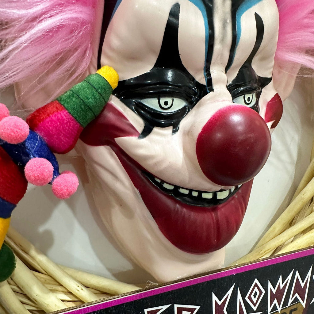 Halloween Clown Wreaths Decorative Door Halloween Wreath Hanging Pende Party Decoration Props 3D Glowing Wreath