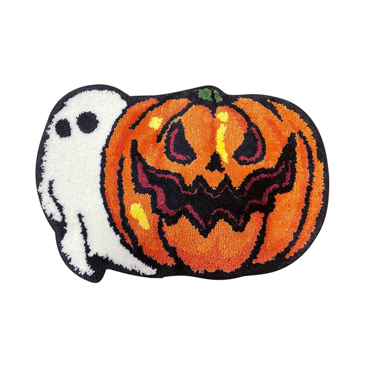 Halloween Door Mat Pumpkin Shaped Non-Absorbent Skidproof Mat 15.75x23.62in Polyester Skidproof & Weather Resistant for Front Door Porch Indoor Outdoor Halloween Door Mat by MPOISVA