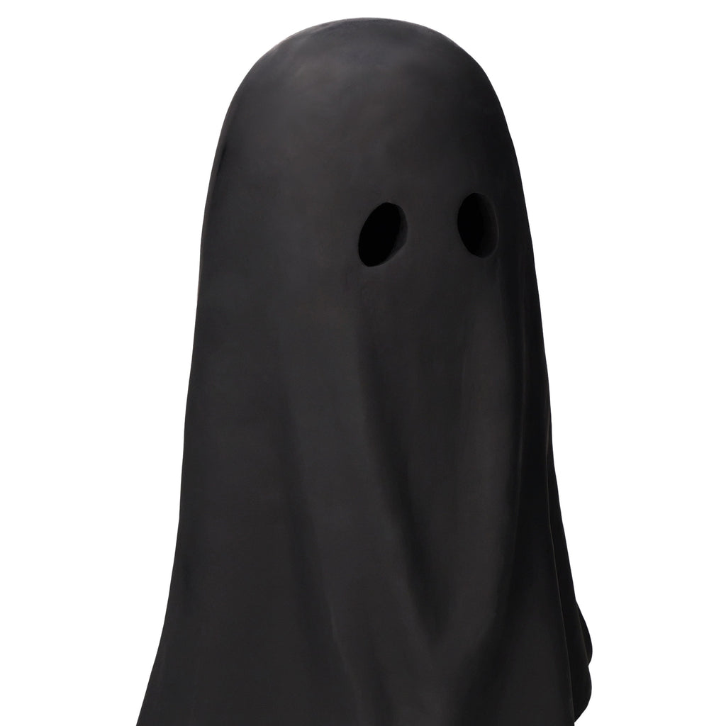 Paper Mache Ghost Decoration, Black, 10.9", Halloween by Way To Celebrate