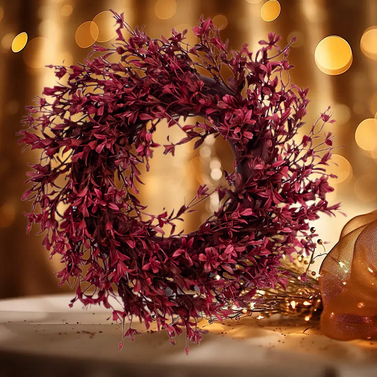 sruoe Fall Wreaths for Front Door for Halloween Party Pendant, Wall Window Decor, Festival Outdoor Hanging Ornament