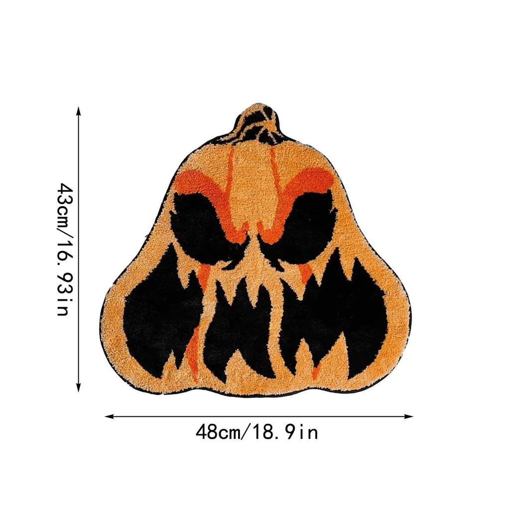 Halloween Carpet Decorations - Halloween Web Bath Mat - Rugs Decor - Bathroom Rug Decoration Room Decorations Spooky Witch Home Cute Mats For Kitchen Bedroom Family Decor