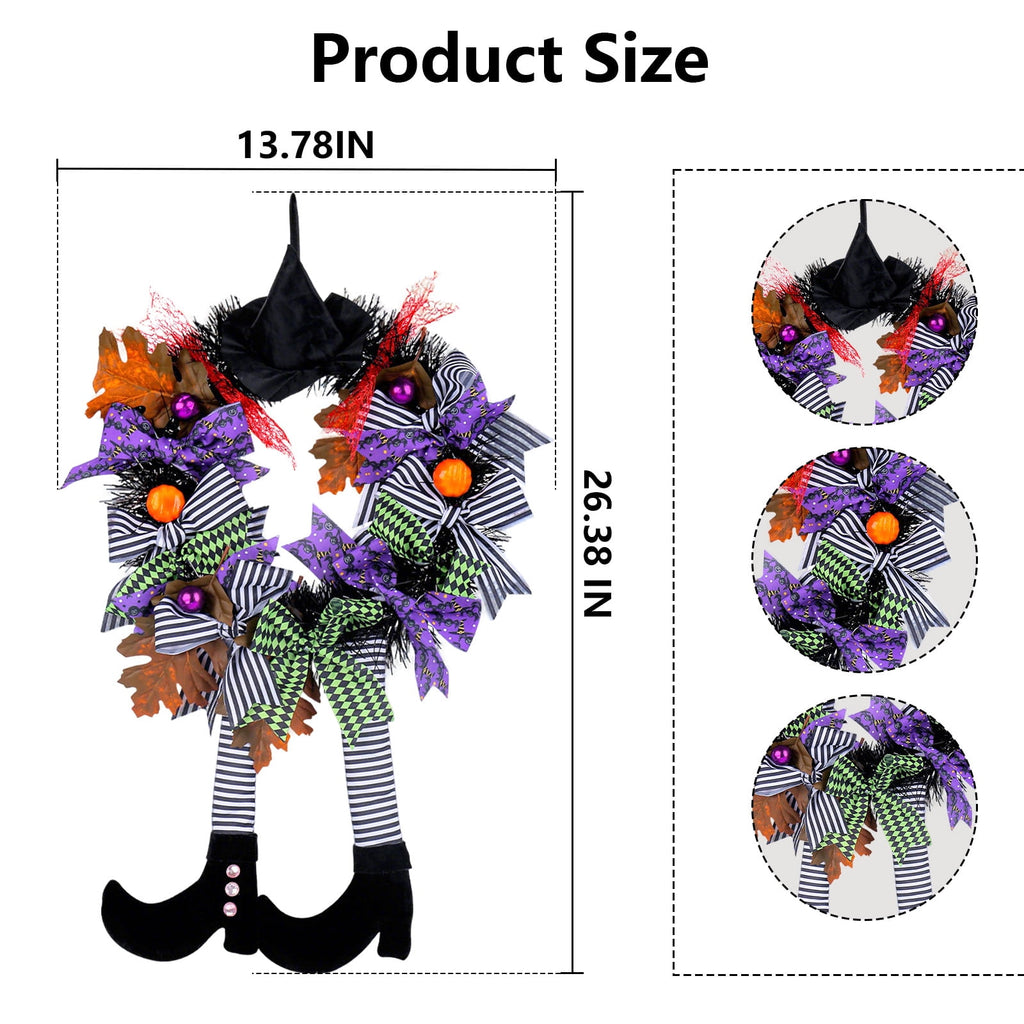 AGCAN 18 Inch Fall Wreaths for Front Door, Autumn Wreaths with Pumpkin & Pine Cone, Fall Decor for Indoor Outdoor Thanksgiving Harvest Festival Celebrations