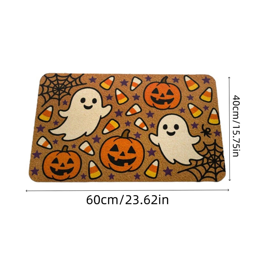 Halloween Door Mat Classic Print Skidproof Mat 15.75x23.62in Polyester Skidproof & Dirt Trapping for Front Door Porch Entryway by MPOISVA