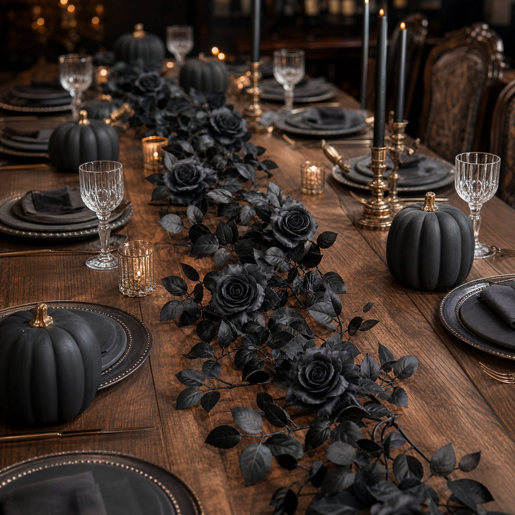 Chmadoxn 78.74" Halloween Thanksgiving Maple Leaf Garland with Mini Pumpkins & Berries, Artificial Fall Leaves Vine for Mantel Staircase Porch, Autumn Harvest Hanging Home Decor