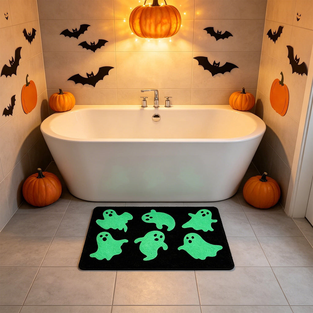 Halloween Pumpkin Doormat, Soft Non-Slip Indoor Outdoor Welcome Rug for Entryway Porch and Front Door