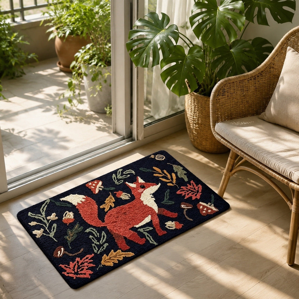 Halloween Pumpkin Doormat, Soft Non-Slip Indoor Outdoor Welcome Rug for Entryway Porch and Front Door