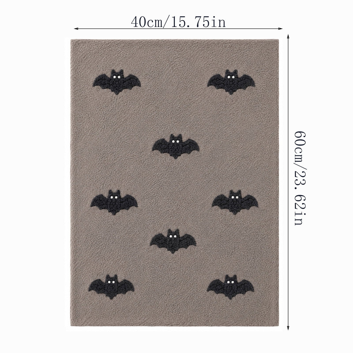 Halloween Ghost Door Mat, Cute Welcome Mat for Front Door Porch Entryway Haunted Outdoor Decor Spooky Decorative Entrance Doormat Non Slip Halloween Rug, 16" x 24"