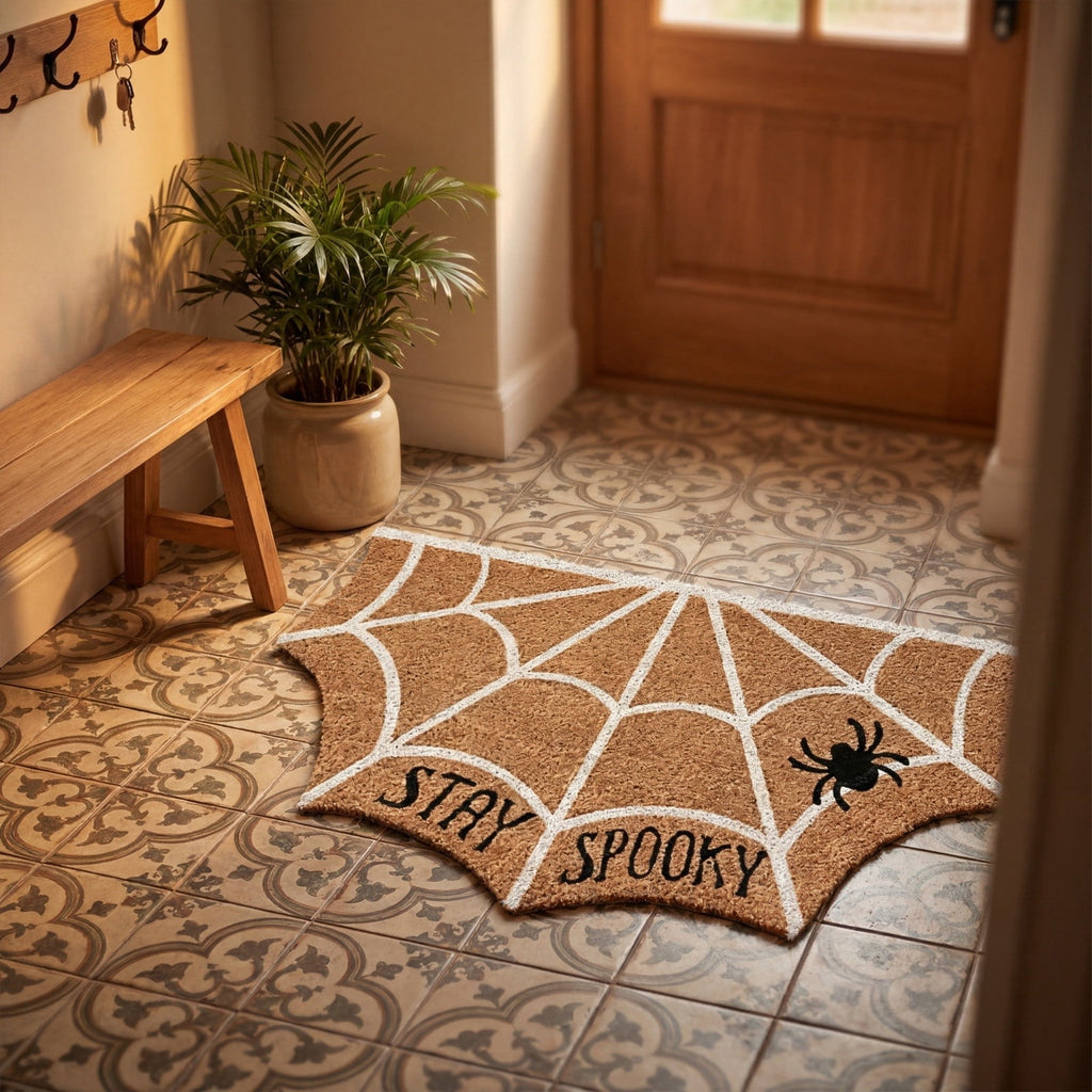 Halloween Door Mat Classic Print Skidproof Mat 15.75x23.62in Polyester Skidproof & Dirt Trapping for Front Door Porch Entryway by MPOISVA