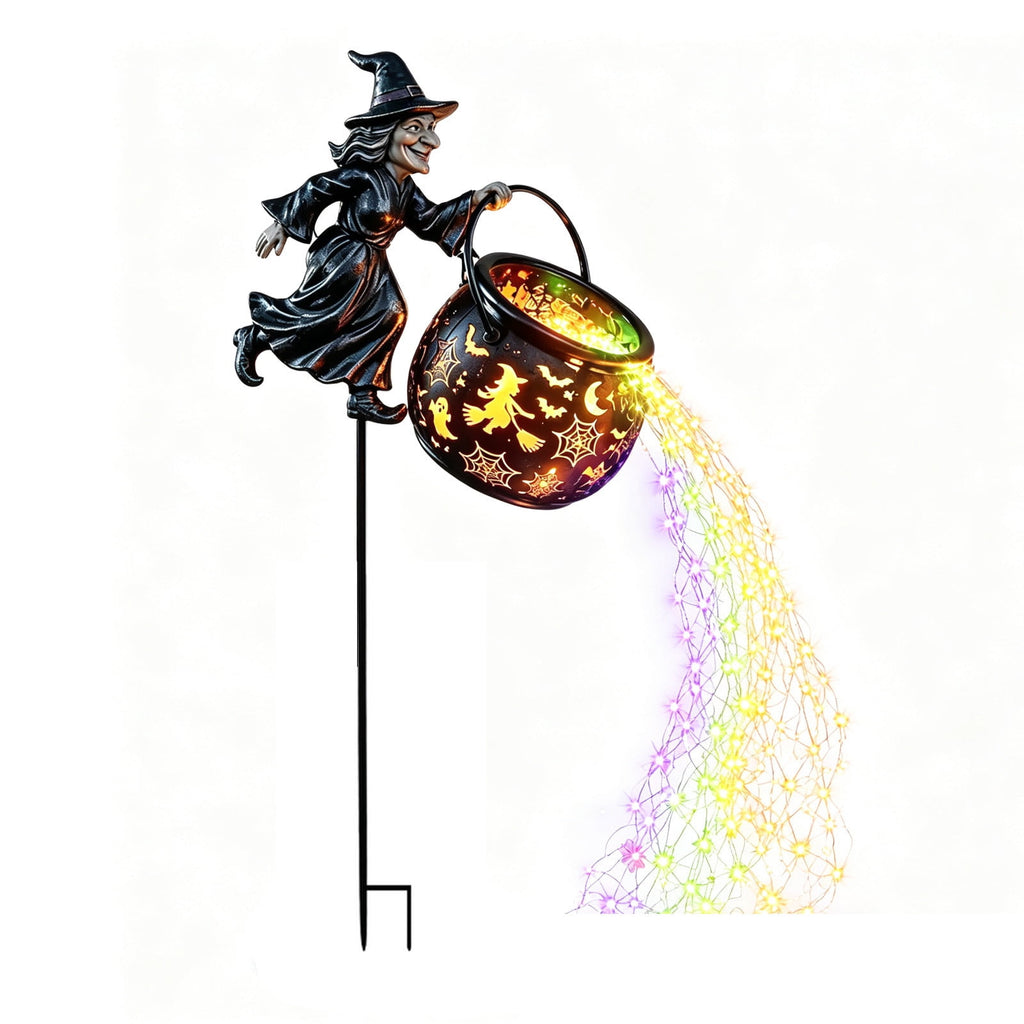 Solar Halloween Garden Stake Light, Bats & Spooky Ghosts Waterproof Solar Lantern Stake with Hanging Pumpkin, Outdoor Halloween Yard Decor for Garden Patio Lawn Pathway
