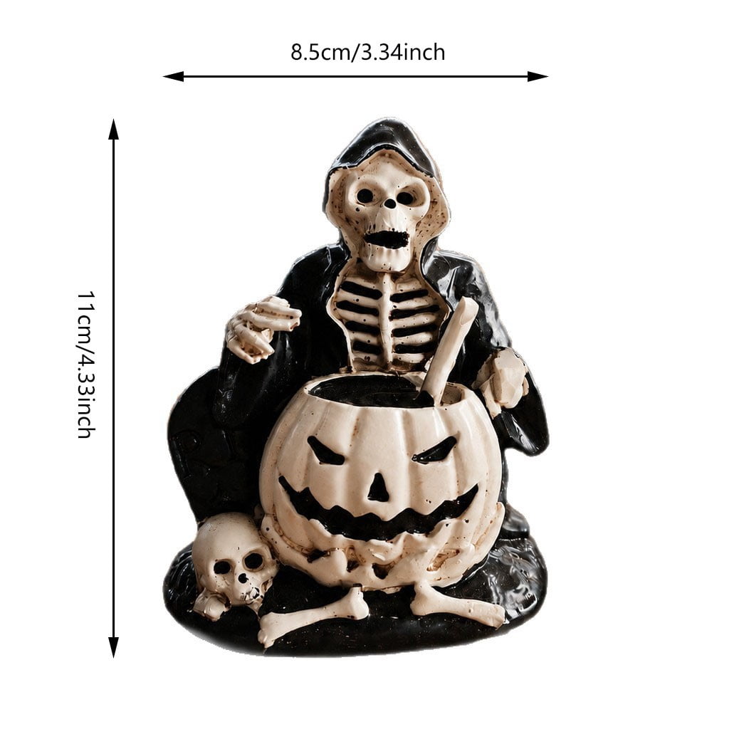 Hotyverty Vintage Window Skeleton Resin Wall Figurine, Gothic Indoor Wall Decor for Door Mantel, Creative Halloween Gift for Halloween Party Decor Enthusiasts