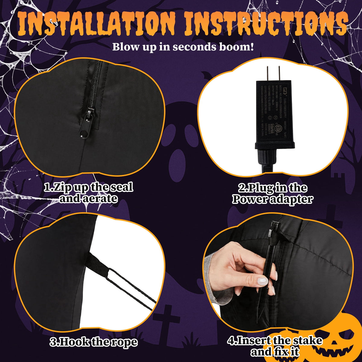 Ktaxon 6' Halloween Inflatables Skeleton Outdoor Halloween Decoration Emerging Large Skeleton