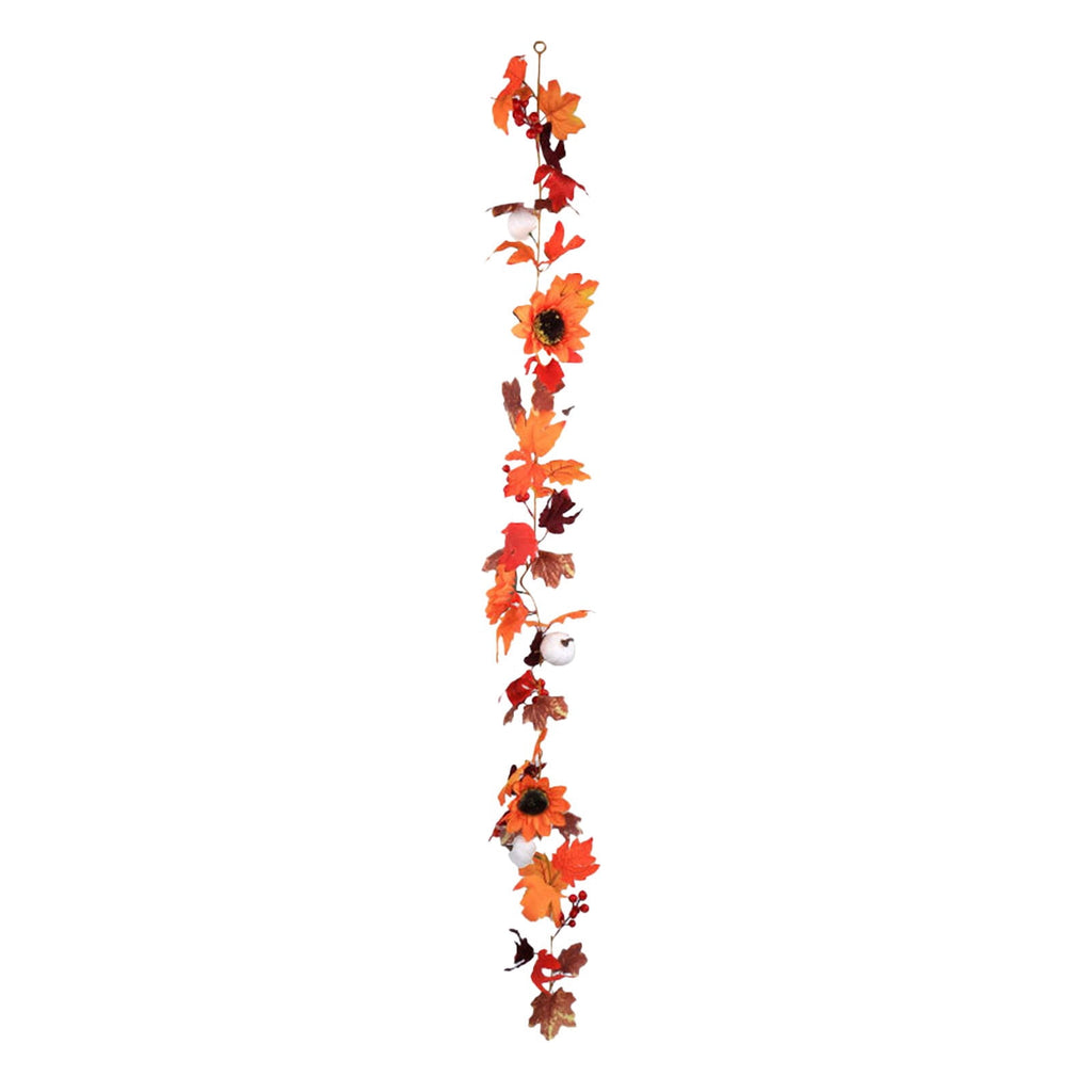 SCNOR 72 Inch Halloween Felt Garland with Ghost Pumpkin Witch Hat Spider Broom, Hanging Decor for Fireplace Mantel Wall