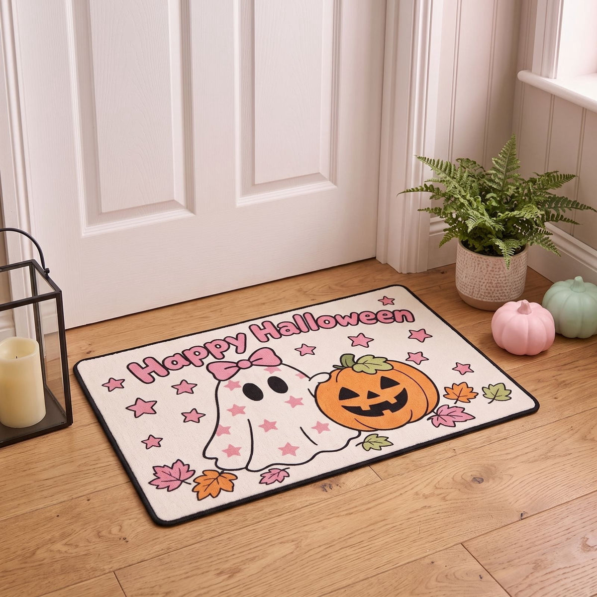 AuroraX Halloween Ghost Decor Outdoor Halloween Decoration Courtyard Tabletop Desktop Haunted Halloween Decoration for Yard Garden Pink