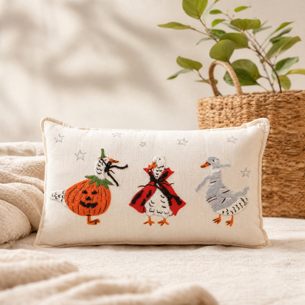 Cute Reading Ghost Plush Throw Pillow, Halloween Book & Pumpkin Bucket Ghost Stuffed Cushion, Spooky Season Decorative Pillow, for Sofa, Bedroom, Party Decor