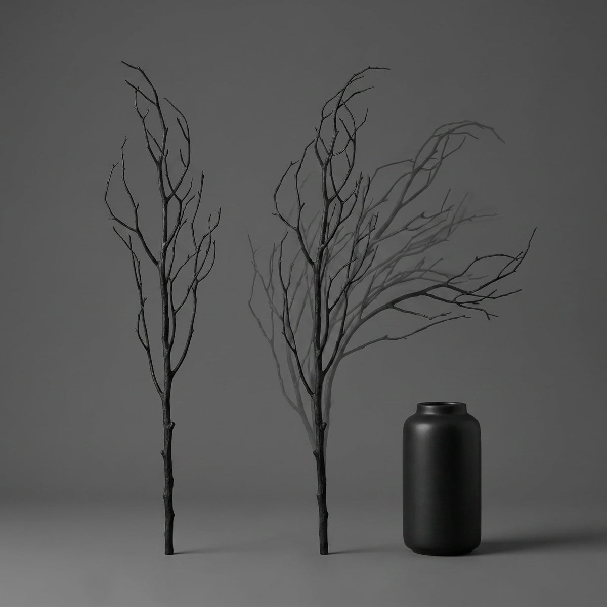 Halloween Artificial Branches, 10Pcs Black Bare Twigs Vase Fillers for Spooky Home Decor, Plastic Decorative Stems for Mantel Table Centerpiece, Creepy Indoor Outdoor Halloween Accents