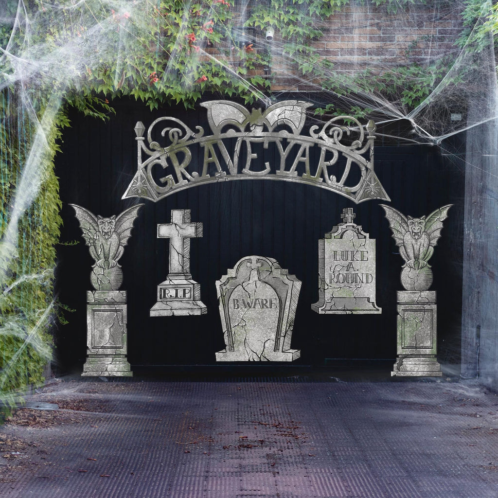 Joyfy Halloween Trunk or Treat Car Decorations Kit,Halloween Car Decorations Car Archway with Frankenstein Theme,Trunk or Treat Decorations for Suv,Halloween Outdoor Garage Door Party Decor