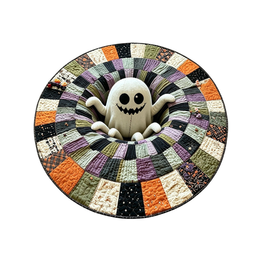 Win s Way 3D Illusion Round Halloween Rug Optical Illusion Doormat Non- Washable Entryway Decor Spooky Fall Front Door Mat for Party Decoration Available in 15.8/23.6/31.5 Inch