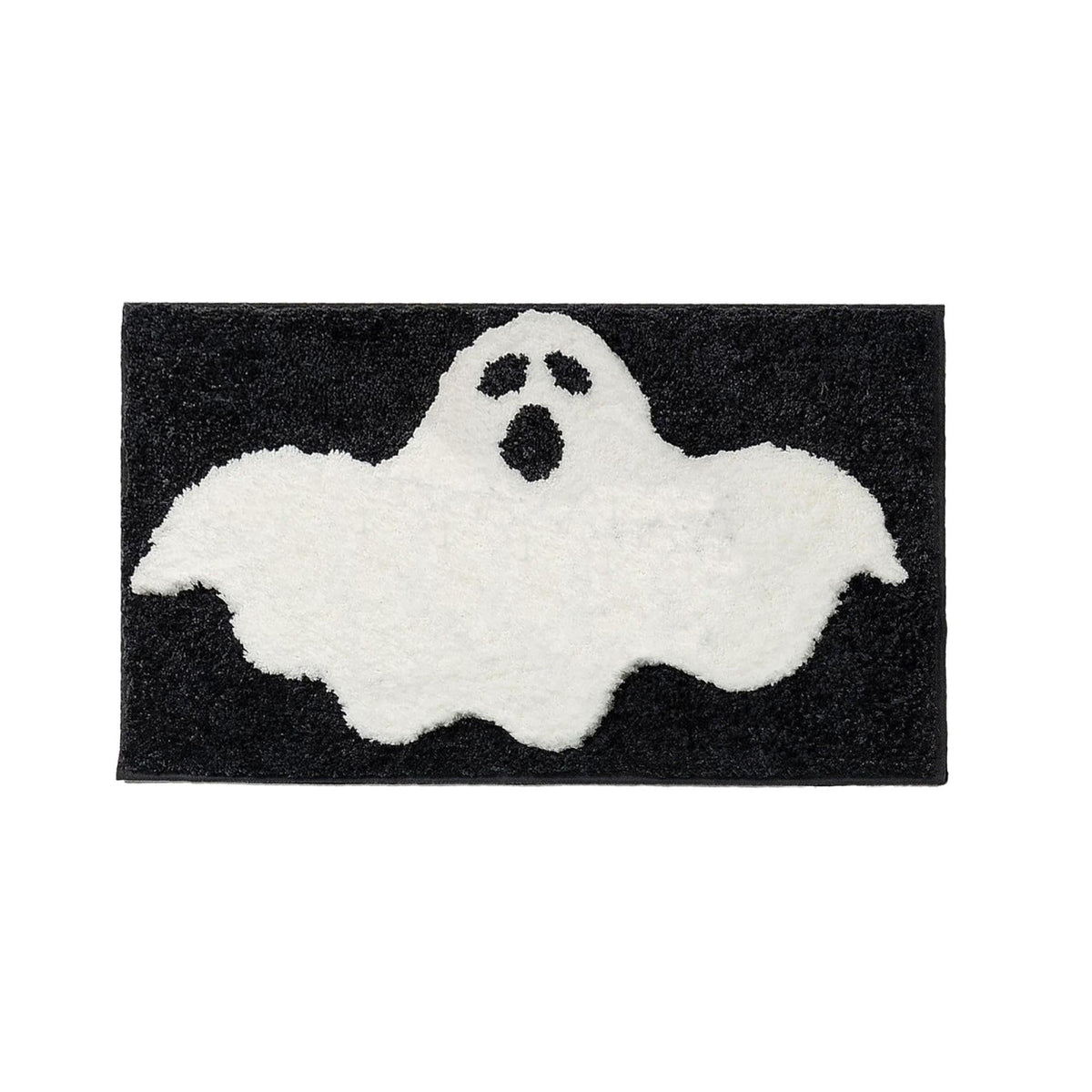 Halloween Wreath Shaped Rugs, Soft Indoor Mat for Entryway, Kitchen, Halloween Party, Pumpkin Witch Spooky Home Decor, 23.62x15.75 Inches