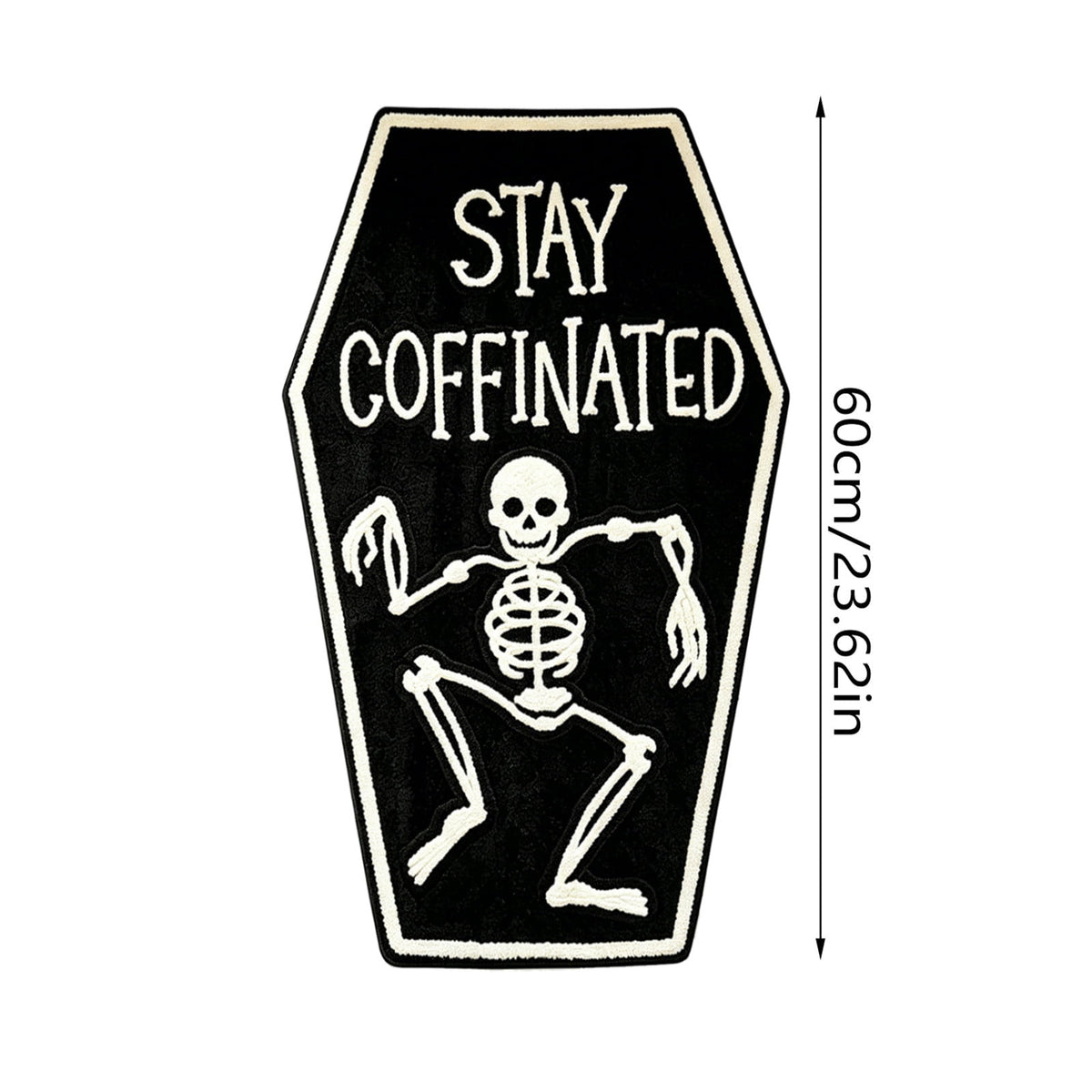Halloween Ghost Door Mat, Cute Welcome Mat for Front Door Porch Entryway Haunted Outdoor Decor Spooky Decorative Entrance Doormat Non Slip Halloween Rug, 16" x 24"